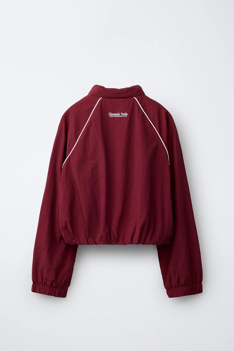 SPORTY CONTRAST PIPING JACKET