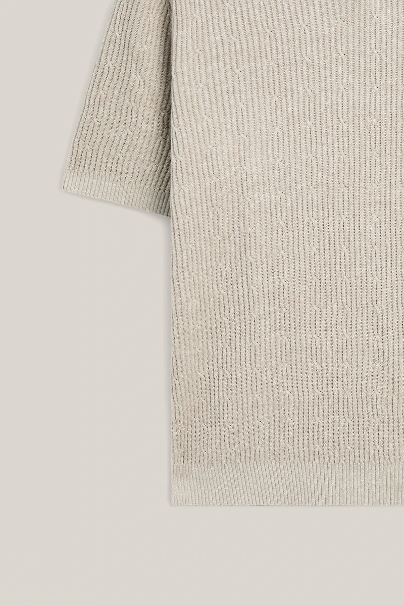 Cable-knit polo sweater - LIMITED EDITION