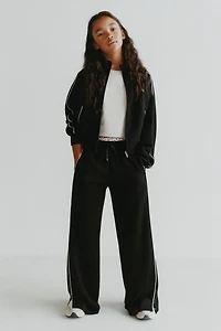 MODAL PANTS WITH CONTRASTING PIPING
