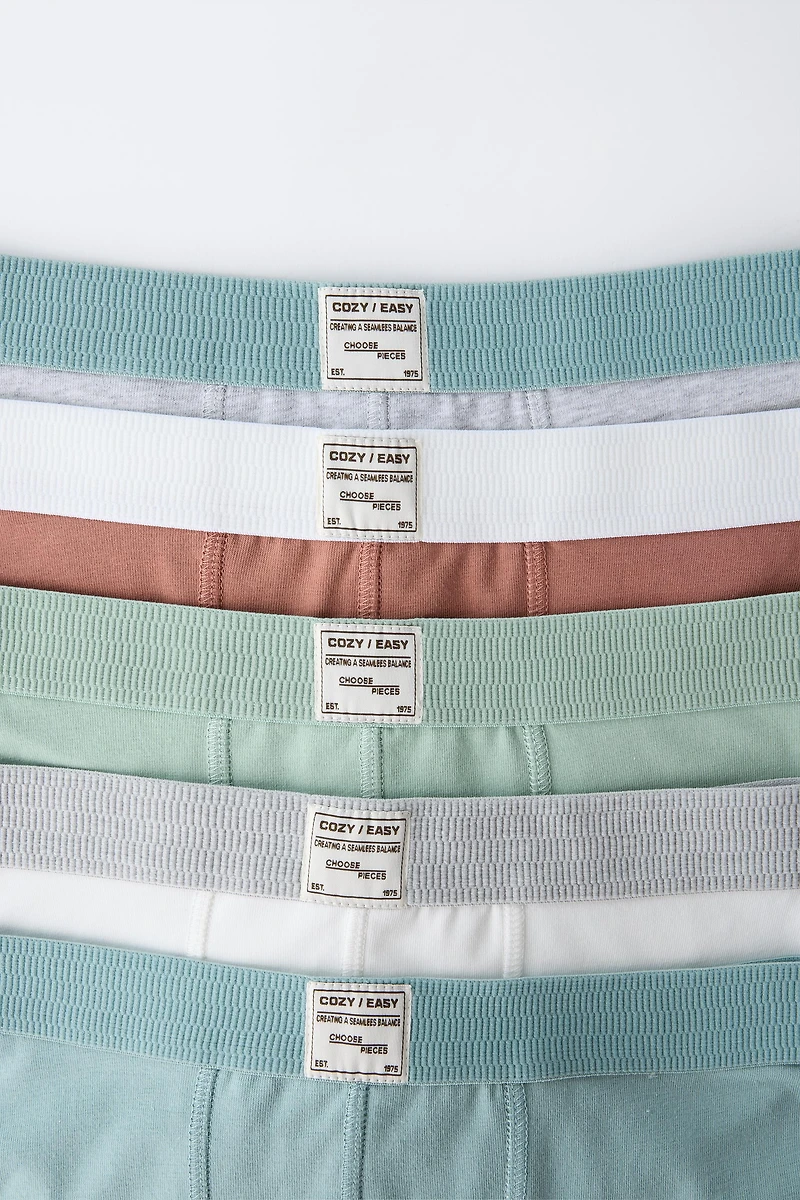 6-14/ FIVE-PACK OF BOXERS WITH LABEL
