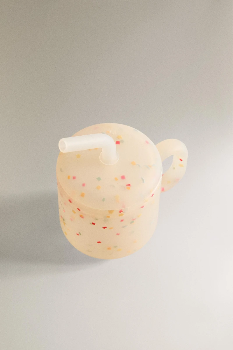 CHILDREN'S SILICONE CONFETTI TUMBLER
