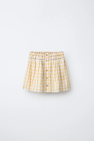 PLAID PRINT SKIRT