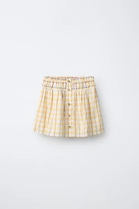 PLAID PRINT SKIRT