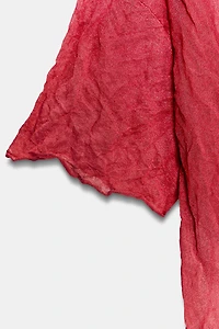 WRINKLED EFFECT KNIT TOP