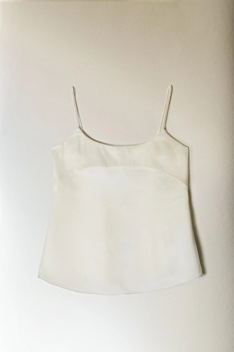 TOP SOIE BEIGE