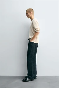 RELAXED FIT TEXTURED SWEATER