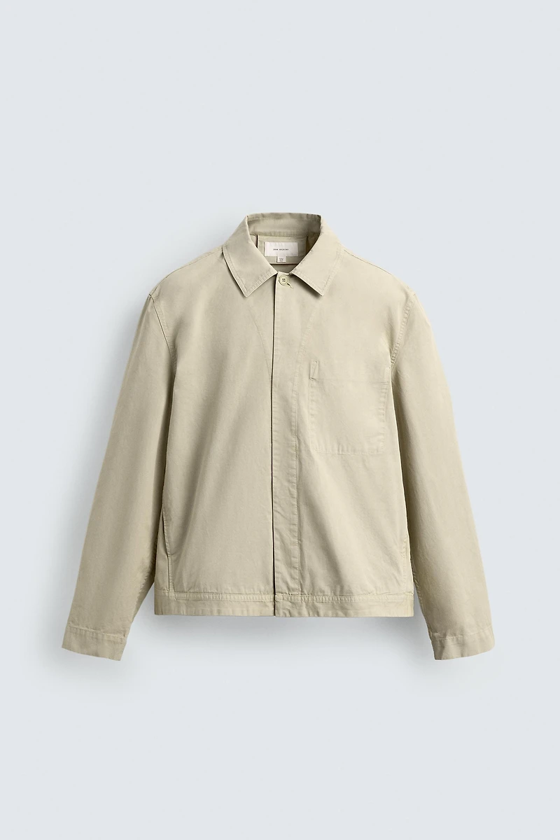 REGULAR FIT POPLIN OVERSHIRT