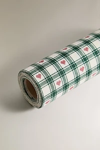CHRISTMAS TARTAN COTTON NAPKIN ROLL (SET OF 20)