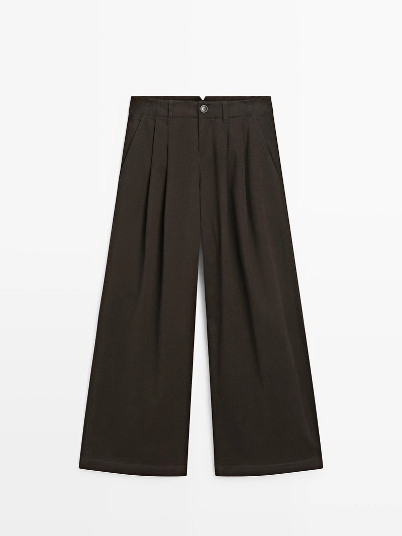 Pantalon large à pinces