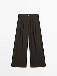 Pantalon large à pinces