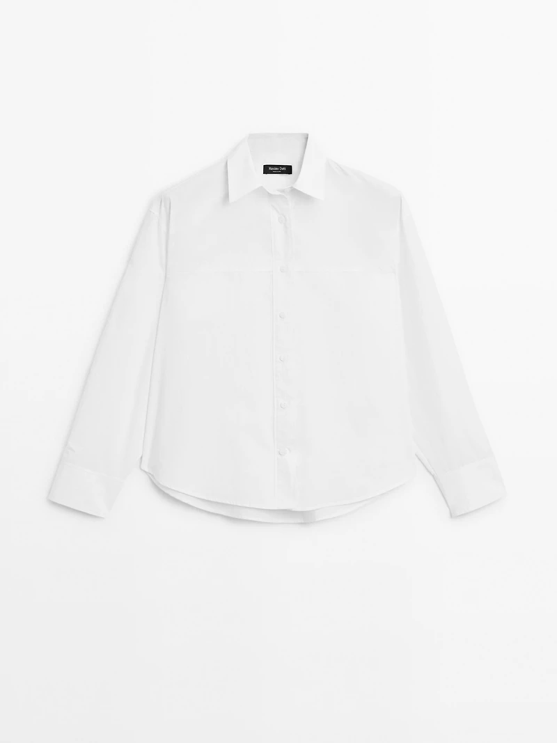 Chemisier 100 % coton couture apparente