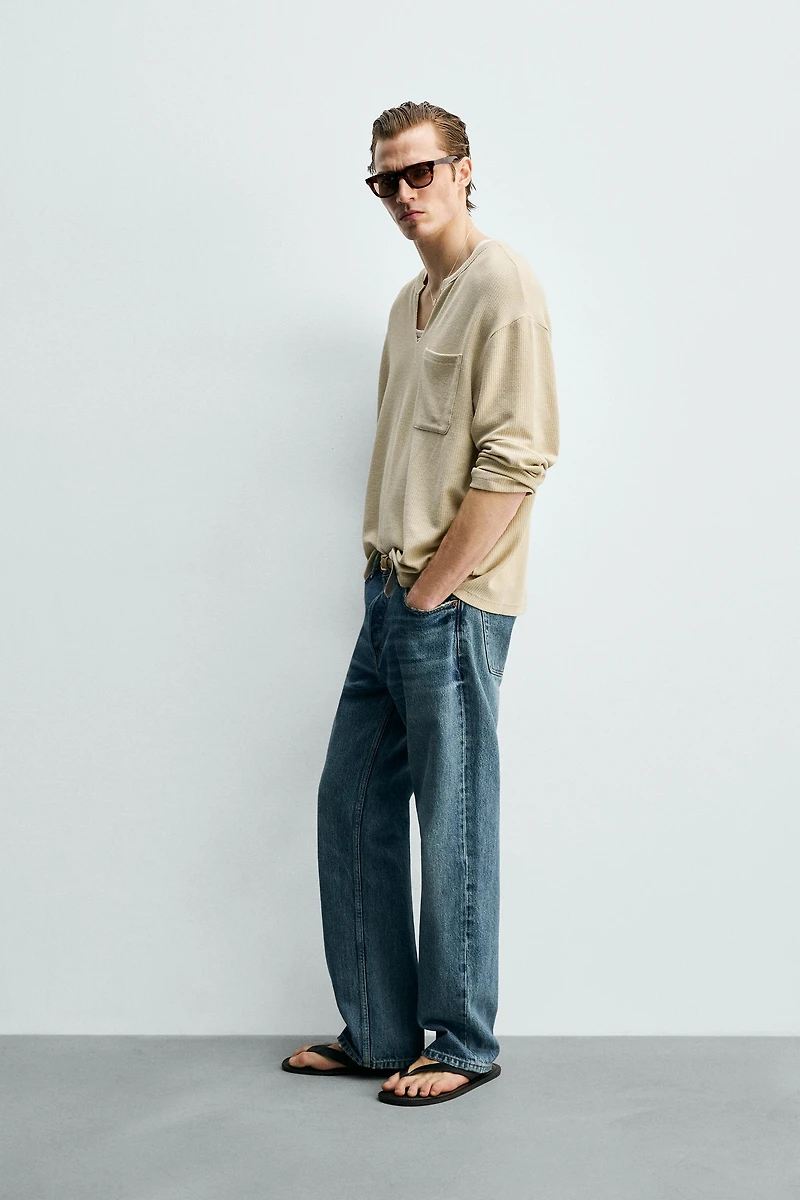 TEXTURED POLO T-SHIRT