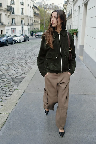 100% SUEDE LEATHER JACKET