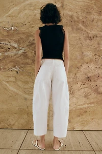 RIBBED LACE T-SHIRT
