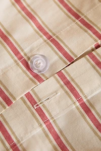 STRIPED PERCALE DUVET COVER (300 THREAD COUNT)