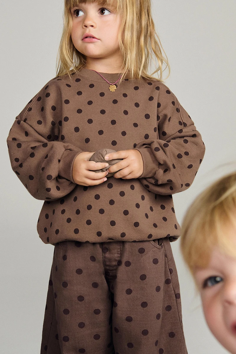 ZARA TIMELESS - SWEAT IMPRIMÉ À POIS