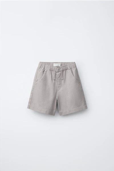 SHORT AVEC LIN ET COTON