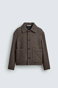 PLAID POCKET JACKET