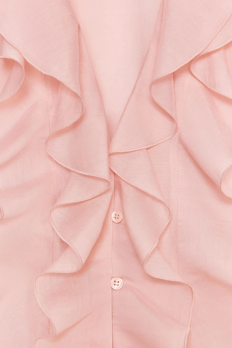 ZW COLLECTION RUFFLED SHIRT