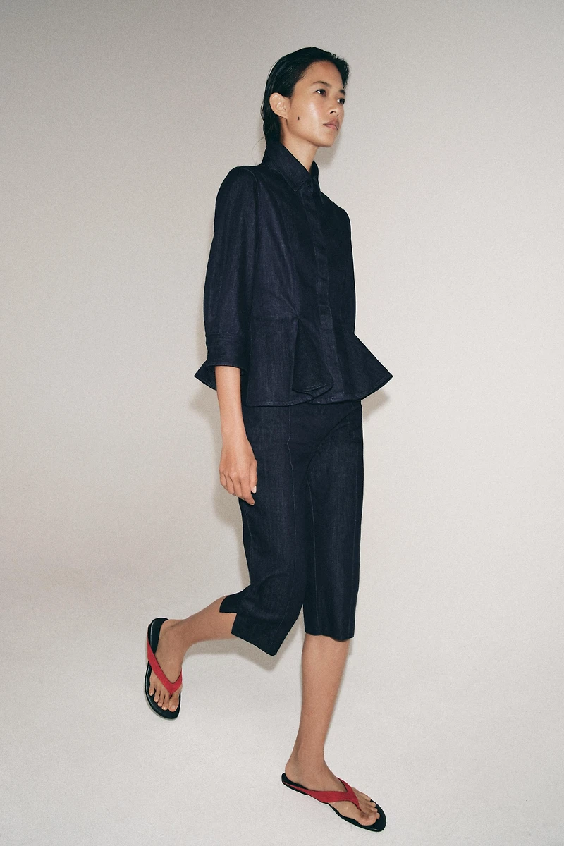 ZW COLLECTION DENIM CAPRI PANTS