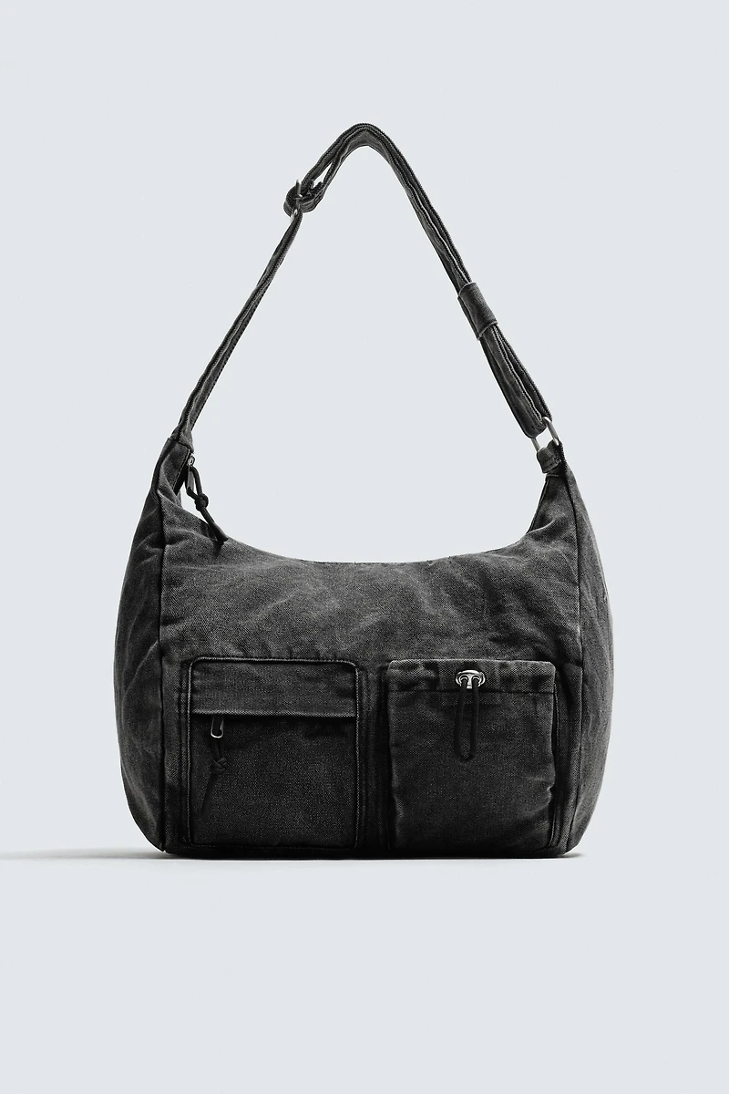 MULTI-POCKET DENIM BAG