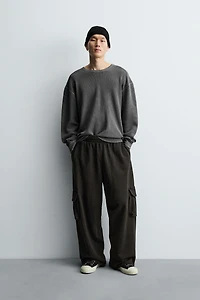 WASHED WAFFLE KNIT T-SHIRT