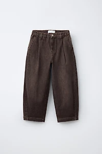 WASHED EFFECT BALLOON JEANS