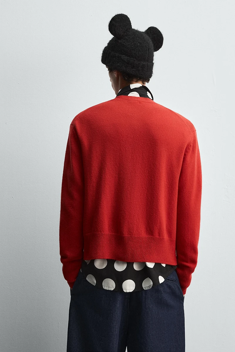 MINNIE MOUSE PATCH CARDIGAN HARRY LAMBERT FOR ZARA X DISNEY