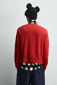 MINNIE MOUSE PATCH CARDIGAN HARRY LAMBERT FOR ZARA X DISNEY
