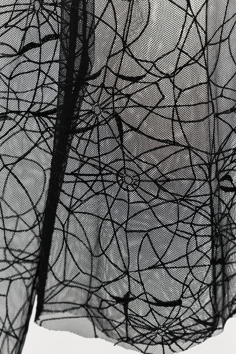 TOP SEMI-TRANSPARENT TOILES D'ARAIGNÉE ÉDITION LIMITÉE