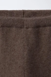100% CASHMERE BAGGY PANTS