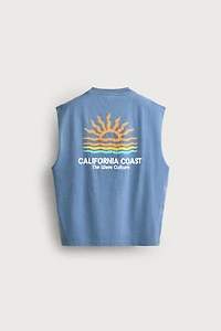 RELAXED FIT CALIFORNIA PRINT TANK TOP