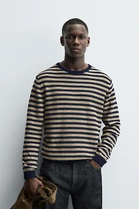 STRIPED JACQUARD SWEATER