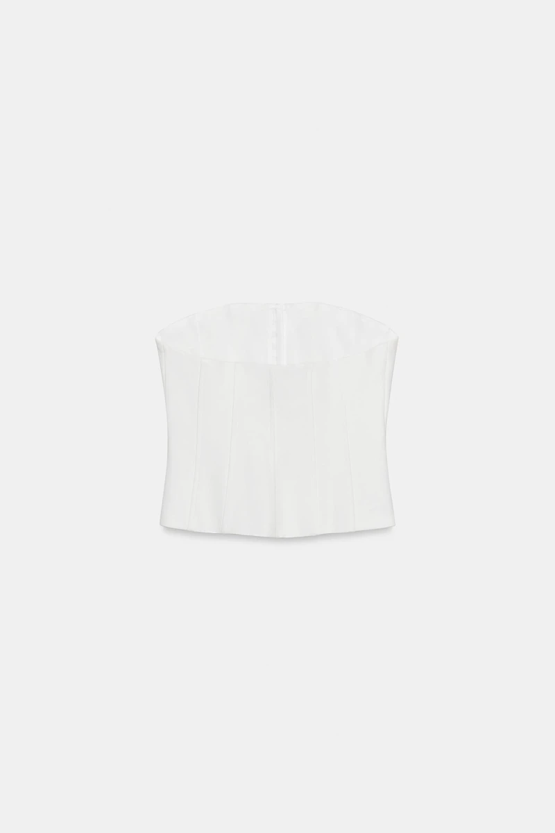 STRAPLESS CORSET TOP