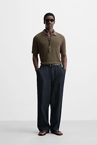 POLO JACQUARD GÉOMÉTRIQUE