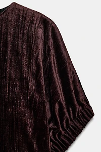 TOP BOULE EN VELOURS