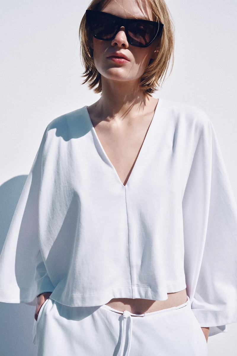 TOP CAPE VOLUME COTON ÉPAIS