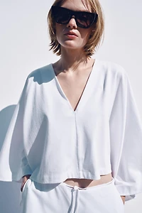 TOP CAPE VOLUME COTON ÉPAIS