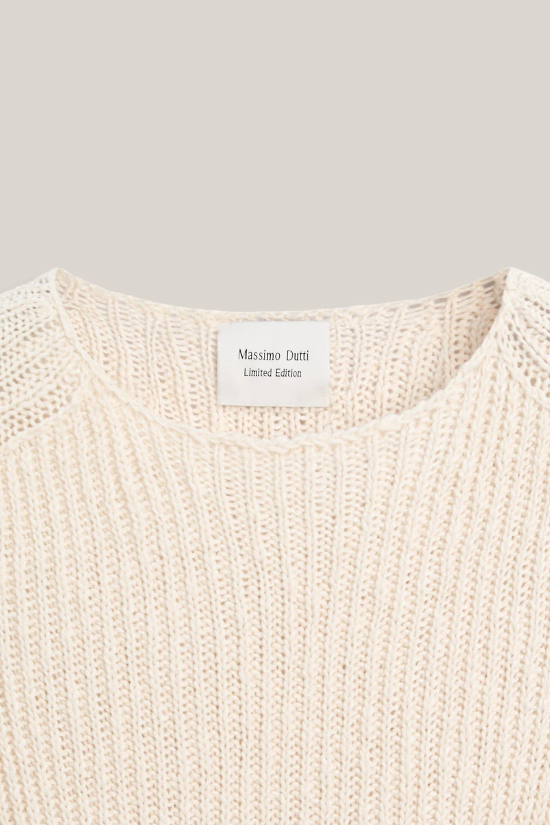 Pull en maille structurée avec lin - LIMITED EDITION