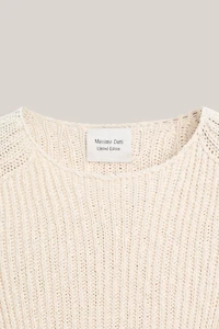 Pull en maille structurée avec lin - LIMITED EDITION