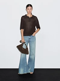 Pull polo col contrastant