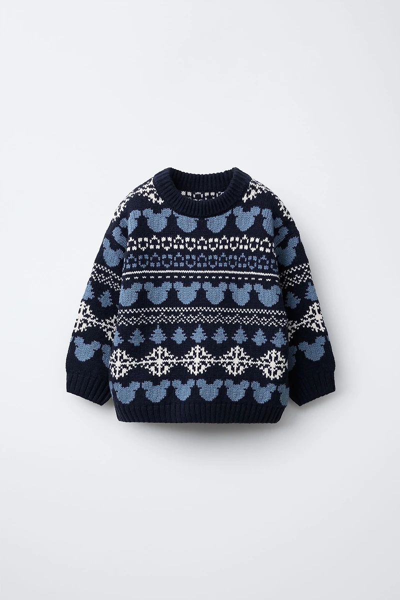 MICKEY MOUSE © DISNEY JACQUARD KNIT SWEATER