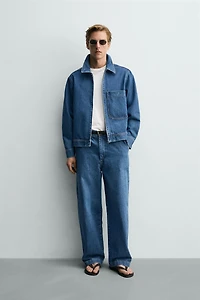 ZIP-UP DENIM JACKET