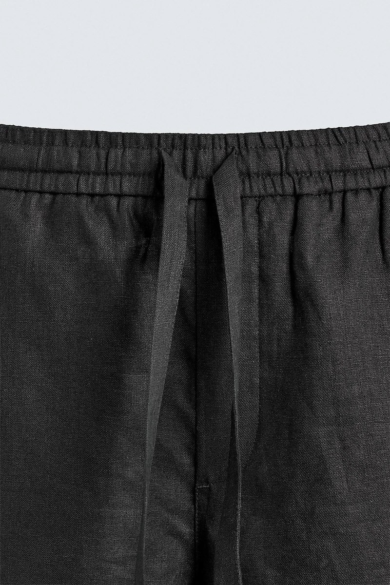 100% LINEN RELAXED FIT PANTS