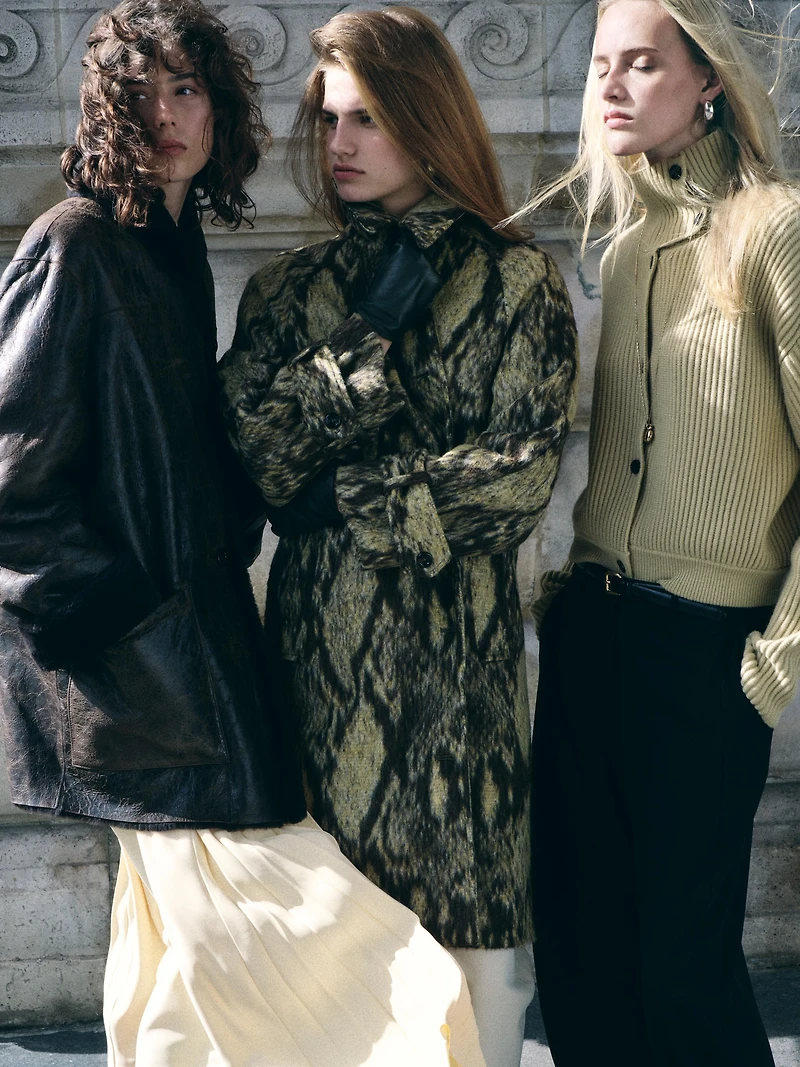 100% wool turtleneck knit cardigan