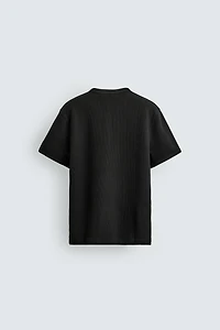 TEXTURED HENLEY SHIRT