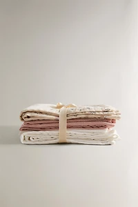 CHILDREN'S TULIP MUSLIN CLOTHS (SET OF 3)