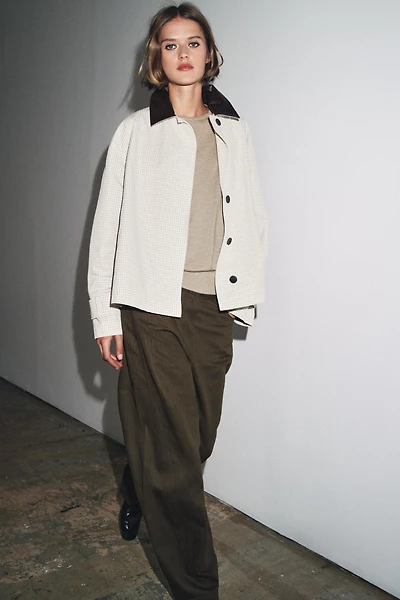 TRENCH COURT COL MATIÈRE SYNTHÉTIQUE ZW COLLECTION