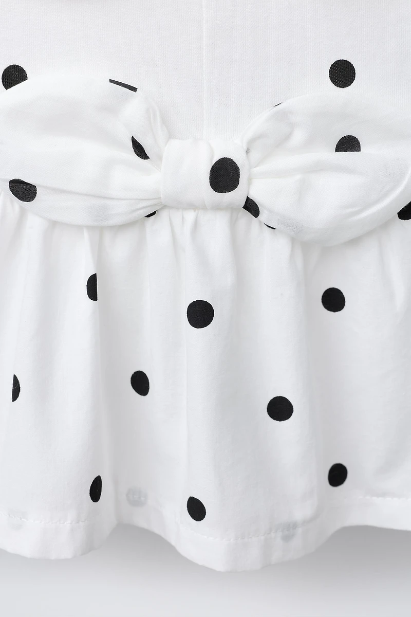 CONTRAST TIE T-SHIRT