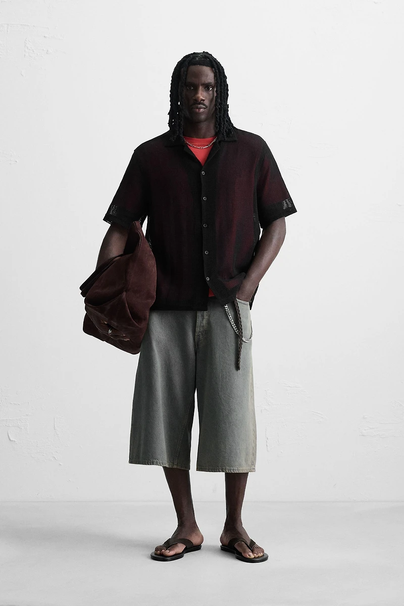 CHEMISE STRUCTURE OUVERTE